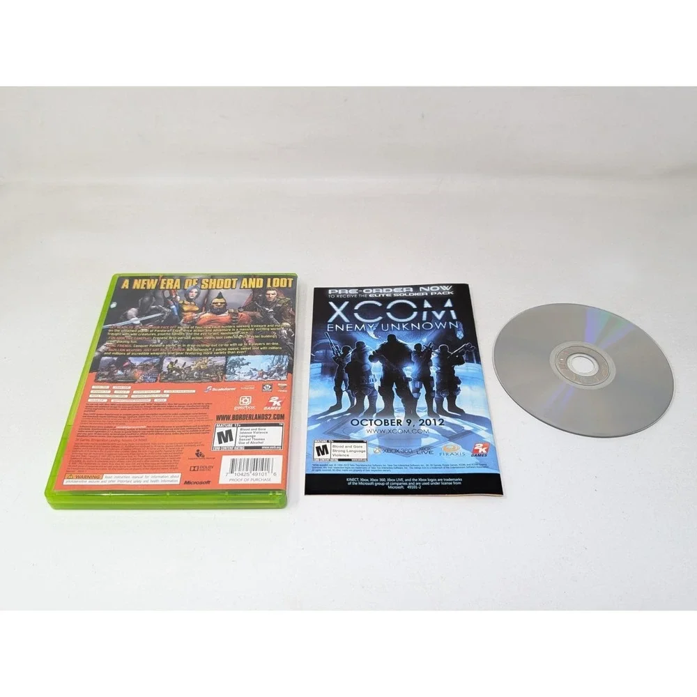 Borderlands 2‎ Microsoft Xbox 360 2012 Complete with Manual CIB VTG